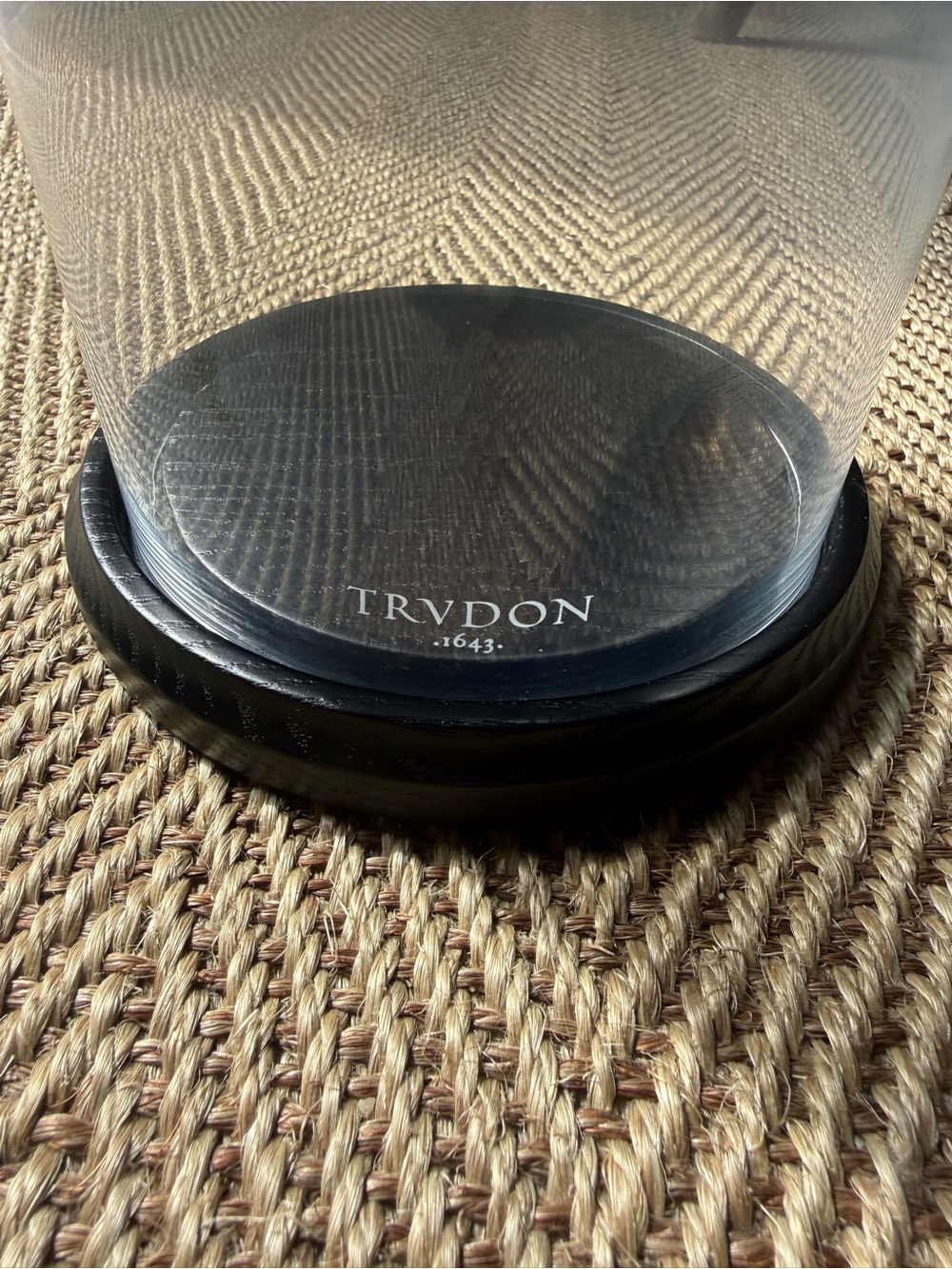 Trudon Glass Cloche with Black Wood Stand / Base - Picture 4 of 6